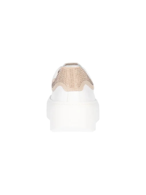 Sneaker platform Nero Giardini da donna bianca