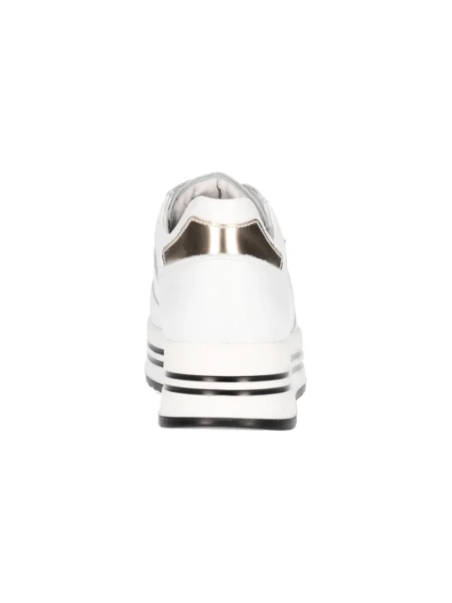 Sneaker platform Nero Giardini da donna bianca