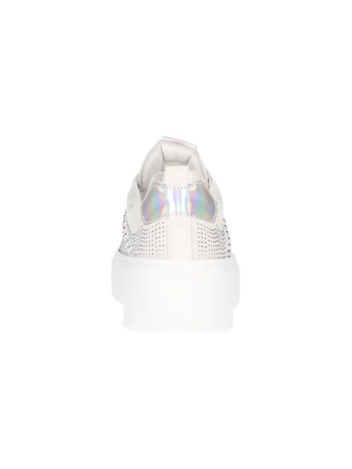 Sneaker platform Nero Giardini da donna grigia/argento