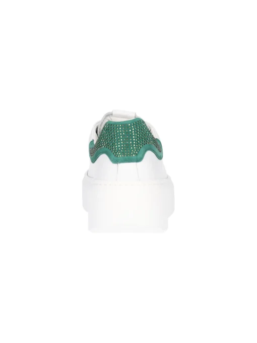 Sneaker platform Nero Giardini da donna bianca