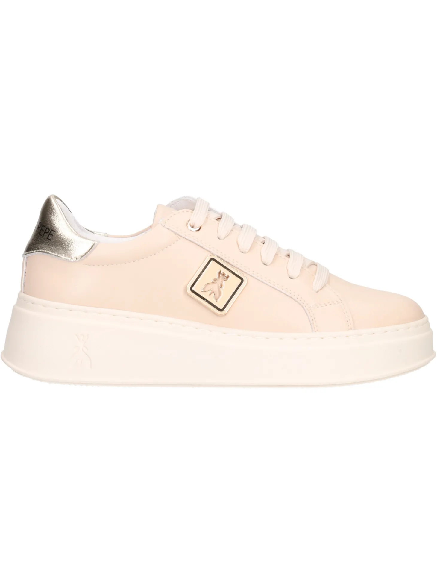 Sneaker platform Patrizia Pepe da donna beige