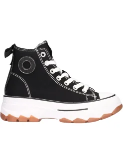 Sneaker platform Refresh Vegan da donna nera