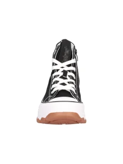 Sneaker platform Refresh Vegan da donna nera