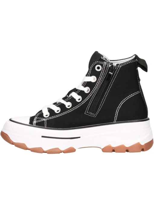 Sneaker platform Refresh Vegan da donna nera