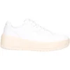 Sneaker platform Skechers Court da donna bianca