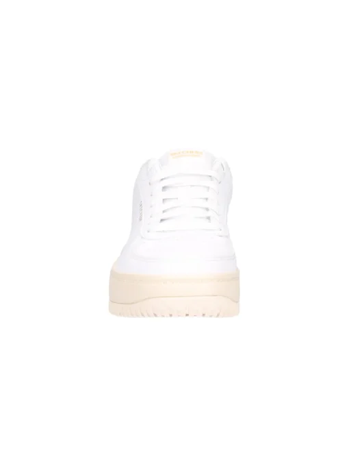 Sneaker platform Skechers Court da donna bianca