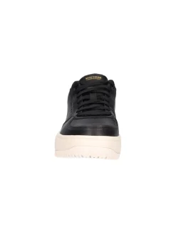 Sneaker platform Skechers Court da donna nera