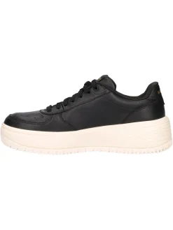 Sneaker platform Skechers Court da donna nera