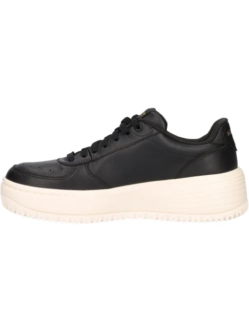 Sneaker platform Skechers Court da donna nera