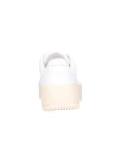 Sneaker platform Skechers Court da donna bianca