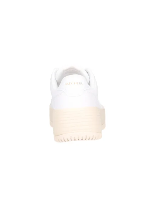 Sneaker platform Skechers Court da donna bianca