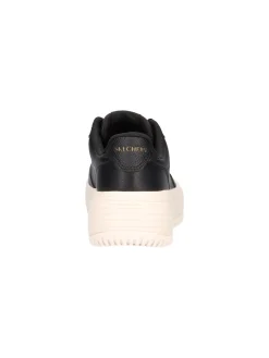 Sneaker platform Skechers Court da donna nera