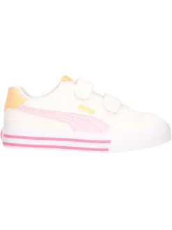 Sneaker Puma Court da bambina avorio