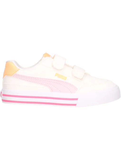 Sneaker Puma Court da bambina avorio