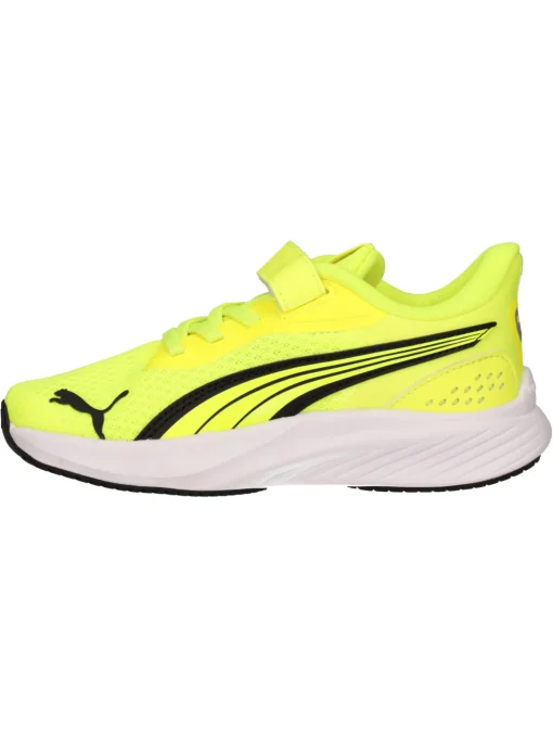 Sneaker Puma Pounce da bambino gialla fluo