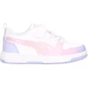 Sneaker Puma Rebound da bambina bianca e rosa