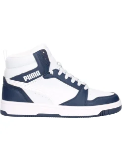 Sneaker Puma Rebound da bambino blu e bianca