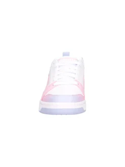 Sneaker Puma Rebound da bambina bianca e rosa