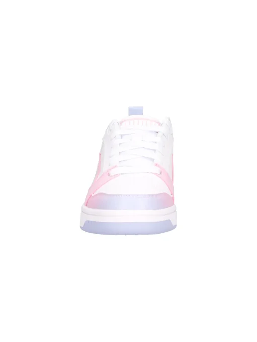 Sneaker Puma Rebound da bambina bianca e rosa