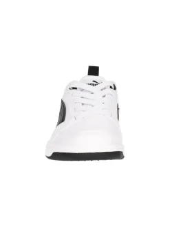 Sneaker Puma Rebound da bambino bianca e nera
