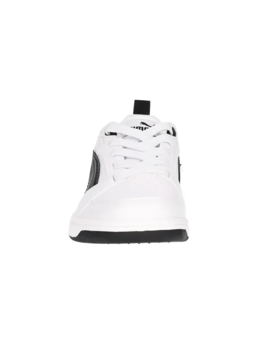Sneaker Puma Rebound da bambino bianca e nera