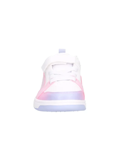 Sneaker Puma Rebound da bambina bianca e rosa