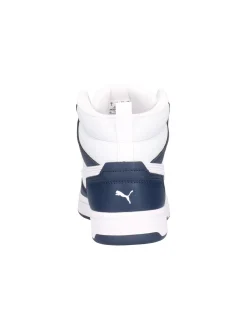 Sneaker Puma Rebound da bambino blu e bianca