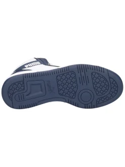 Sneaker Puma Rebound da bambino blu e bianca