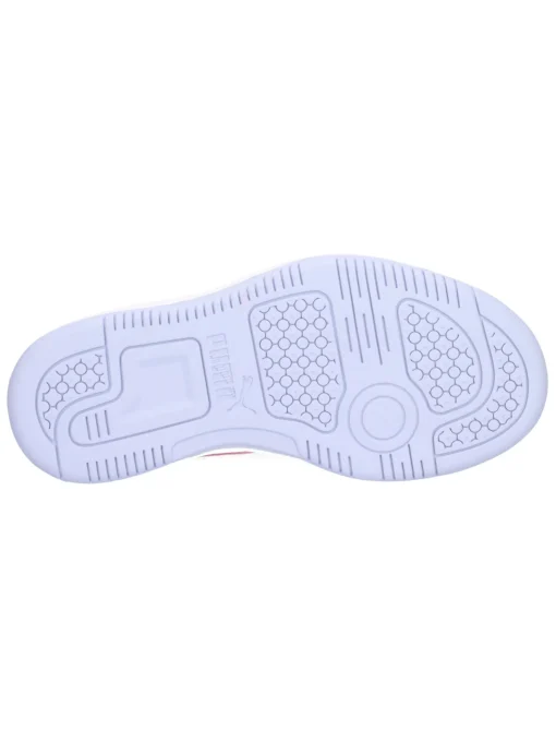 Sneaker Puma Rebound da bambina bianca e rosa