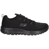 Sneaker Skechers con Memory Foam da donna nera
