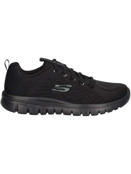 Sneaker Skechers con Memory Foam da donna nera
