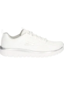 Sneaker Skechers con Memory Foam da donna bianca