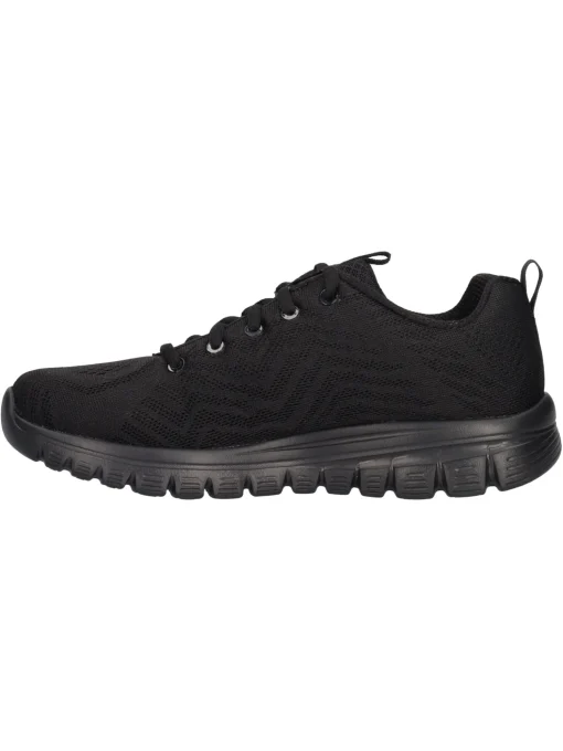 Sneaker Skechers con Memory Foam da donna nera