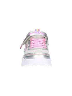 Sneaker Skechers da bambina argento glitter