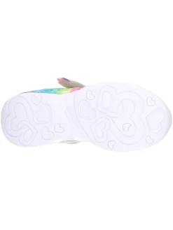 Sneaker Skechers da bambina argento glitter