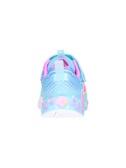 Sneaker Skechers Sirenetta Lights da bambina azzurra