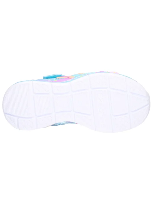 Sneaker Skechers Sirenetta Lights da bambina azzurra
