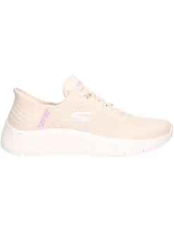 Sneaker Skechers Slip-Ins Go Walk da donna avorio