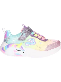 Sneaker Skechers Unicorno da bambina multicolor