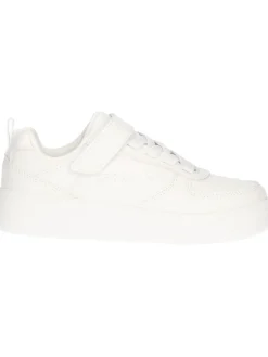 Sneaker Skechers unisex bambino bianca