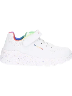 Sneaker Skechers Uno da bambina bianca