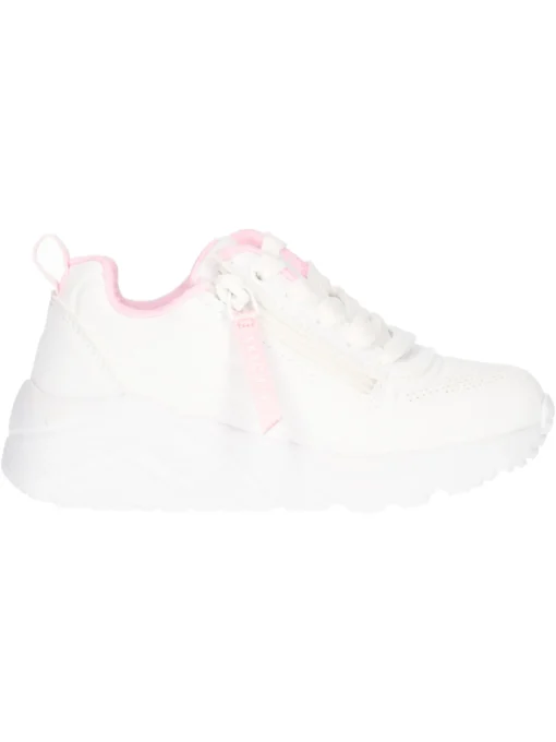 Sneaker Skechers Uno da bambina bianca