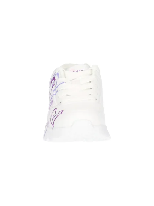 Sneaker Skechers Uno da bambina bianca