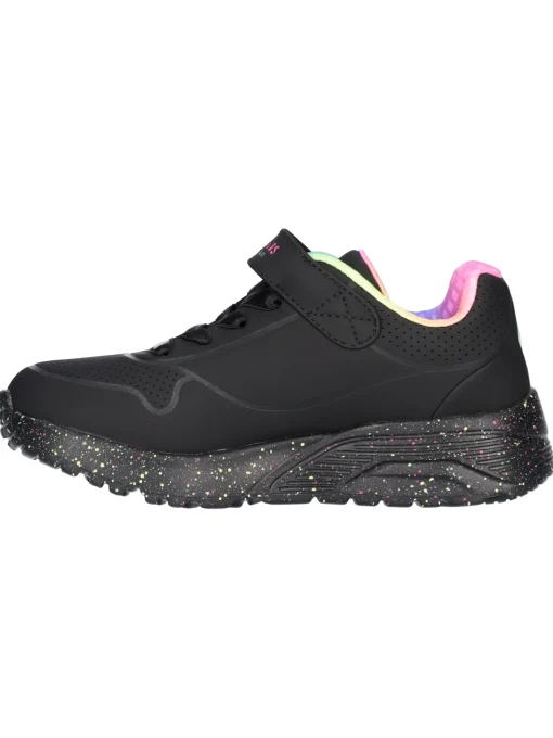 Sneaker Skechers Uno da bambina nera