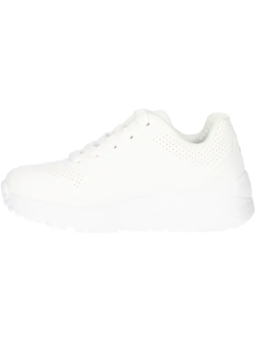 Sneaker Skechers Uno da bambina bianca