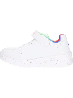 Sneaker Skechers Uno da bambina bianca