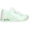 Sneaker Skechers Uno da donna verde metal