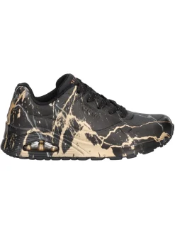Sneaker Skechers Uno da donna nera