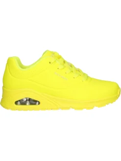 Sneaker Skechers Uno da donna gialla fluo