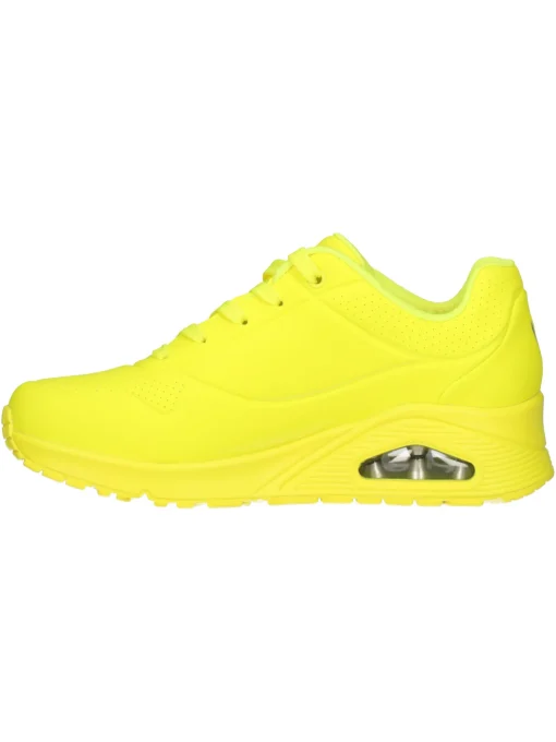 Sneaker Skechers Uno da donna gialla fluo
